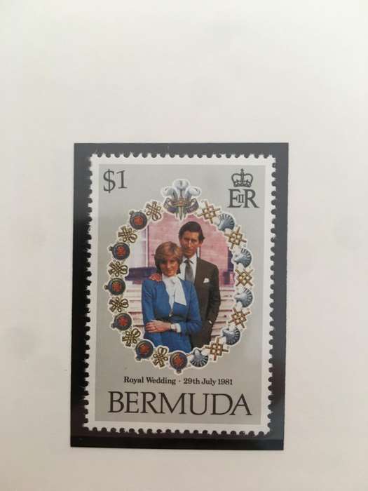 BERMUDA  ROYAL WEDDING OF H.H.  PRINCE CHARLES & LADY DIANA - 1981 - 3 MINT STAMPS