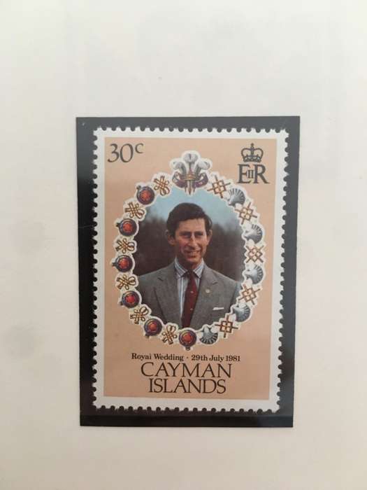 CAYMAN ISLANDS THE ROYAL WEDDING OF PRINCE CHARLES AND LADY DIANA 1981 MINT STAMPS
