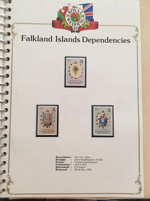FALKLAND ISLANDS DEPENDENCIES - THE ROYAL WEDDING OF PRINCE CHARLES AND LADY DIANA - 1981
