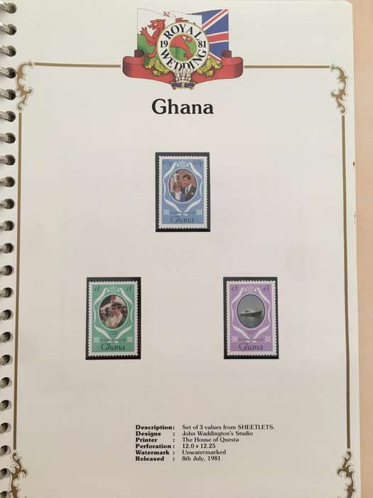 GHANA - ROYAL WEDDING OF PRINCE CHARLES AND LADY DIANA - 1981