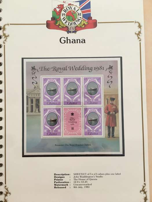 GHANA - ROYAL WEDDING OF PRINCE CHARLES AND LADY DIANA - 1981