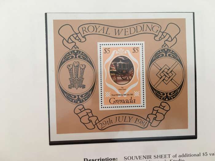 GRENADA - ROYAL WEDDING OF PRINCE CHARLES AND LADY DIANA 1981 -  MINT STAMPS