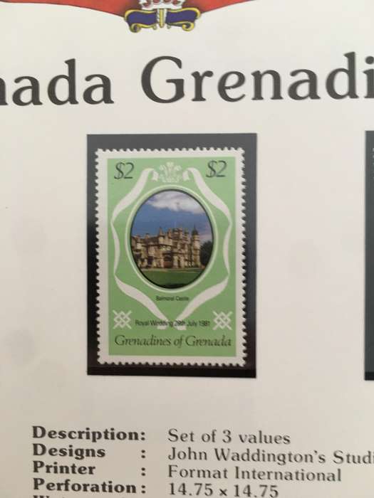 GRENADA GRENADINES - THE ROYAL WEDDING OF PRINCE CHARLES AND LADY DIANA 1981 - MINT STAMPS