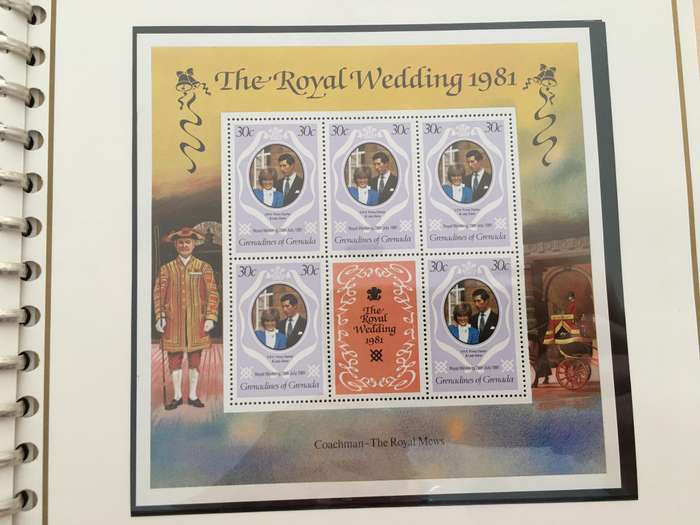 GRENADA GRENADINES - THE ROYAL WEDDING OF PRINCE CHARLES AND LADY DIANA 1981 - MINT STAMPS