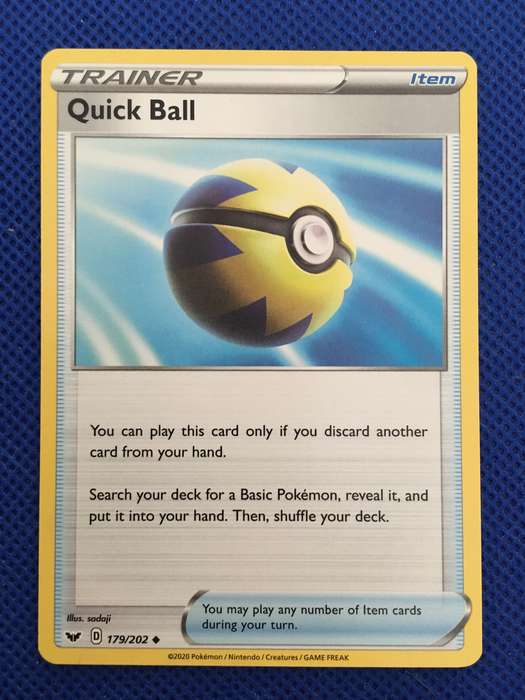 POKEMON TRADING CARD  - TRAINER - QUICK BALL
