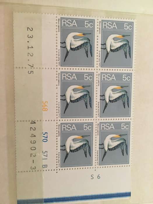 SOUTH AFRICA CAPE GANNET MINT BLOCK OF STAMPS