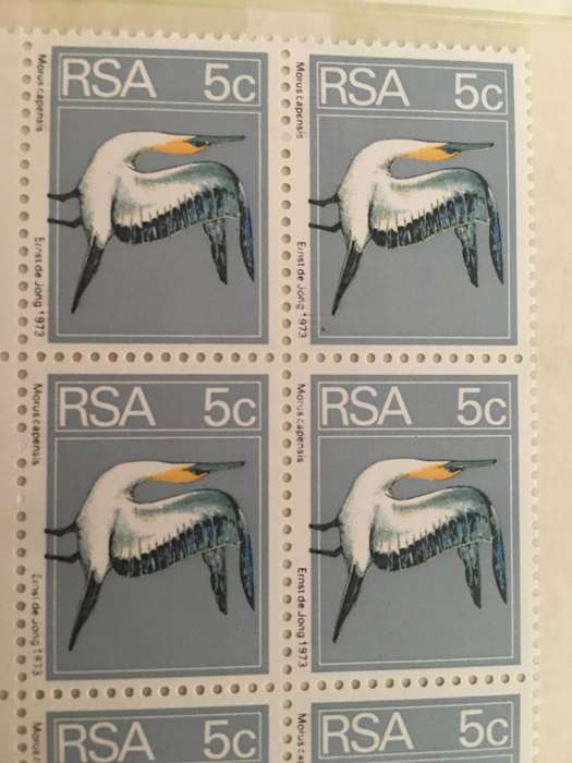 SOUTH AFRICA CAPE GANNET MINT BLOCK OF STAMPS