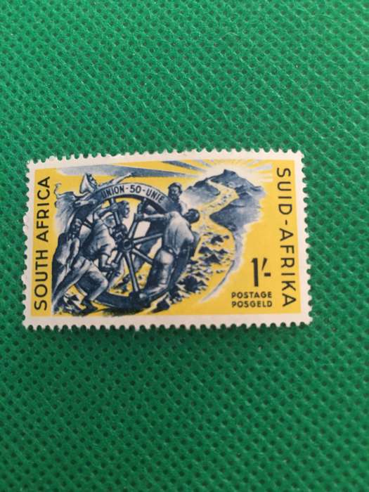 SOUTH AFRICA 1 SHILLING 1959 MINT STAMP