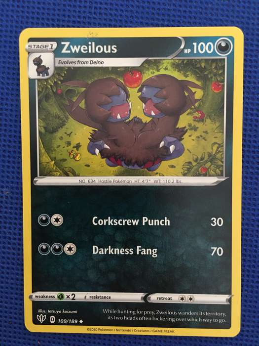 POKEMON TRADING CARD - ZWEILOUS - 2020