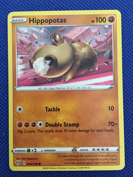 POKEMON TRADING CARD - HIPPOPOTAS