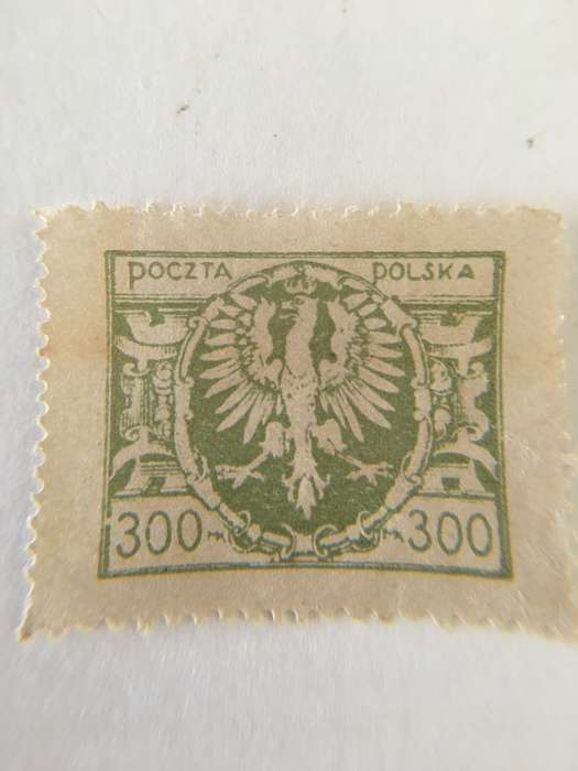 POLAND LOT OF EAGLE STAMPS  USED AND UNUSED LOT OF 6