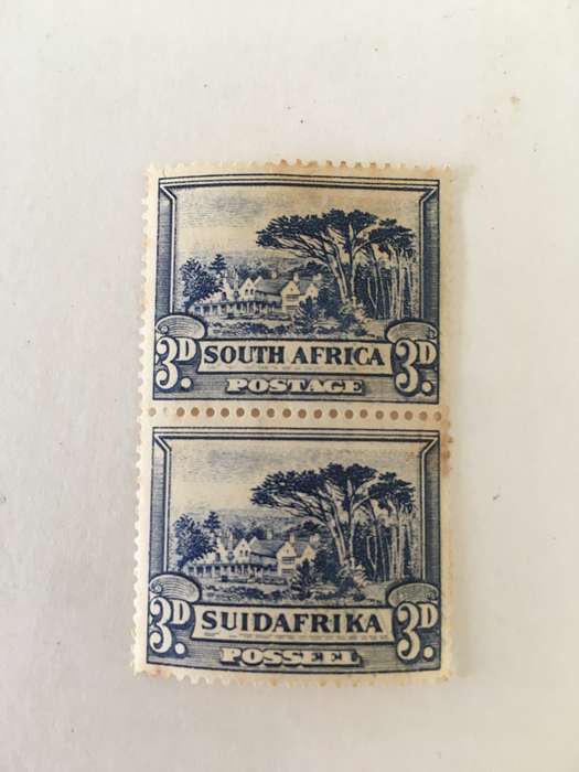 SOUTH AFRICA GROOTE SCHUUR UNUSED PAIR OF STAMPS