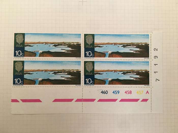 SOUTH AFRICA VERWOERD DAM STAMPS  1972  10c STAMPS
