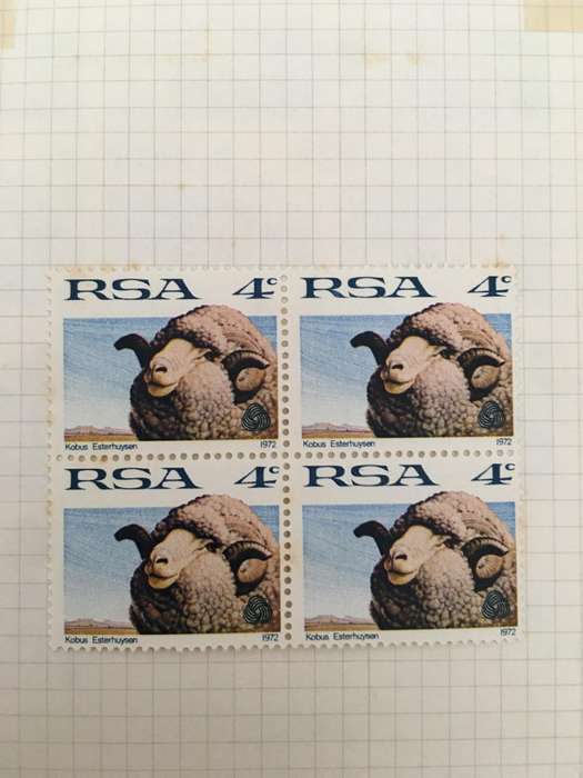 SOUTH AFRICA UNUSED 4c MARINO UNUSED STAMPS