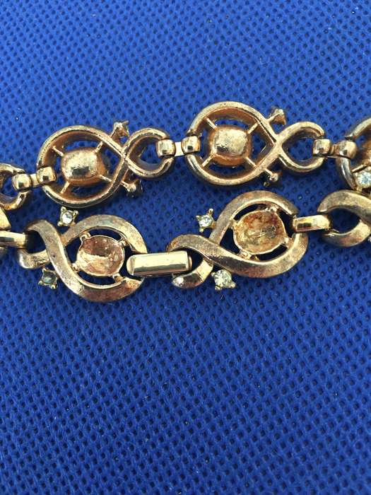 VINTAGE BRACELET  - TRIFARI  WITH STONES 2 MISSING