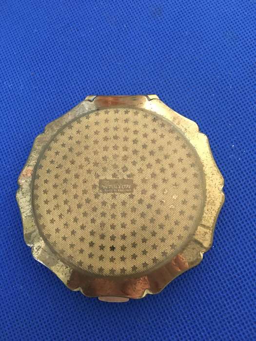 VINTAGE POWDER COMPACT - BRASS STRATTON