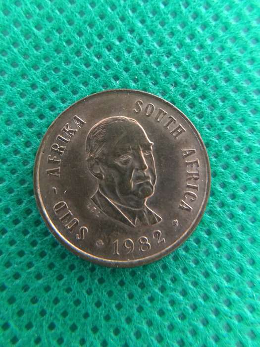 SOUTH AFRICA 1c COIN 1982 - FORMER PRESIDENT VORSTER  UNC CONDITION