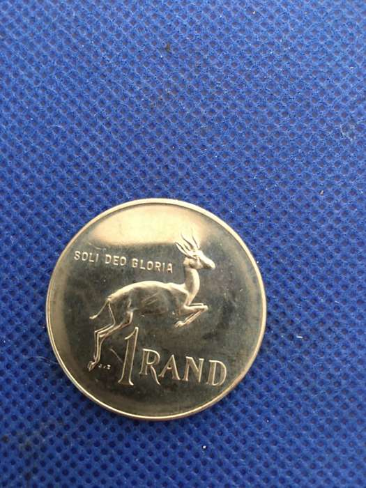 SOUTH AFRICA 1980 R1 COIN GREAT DETAIL
