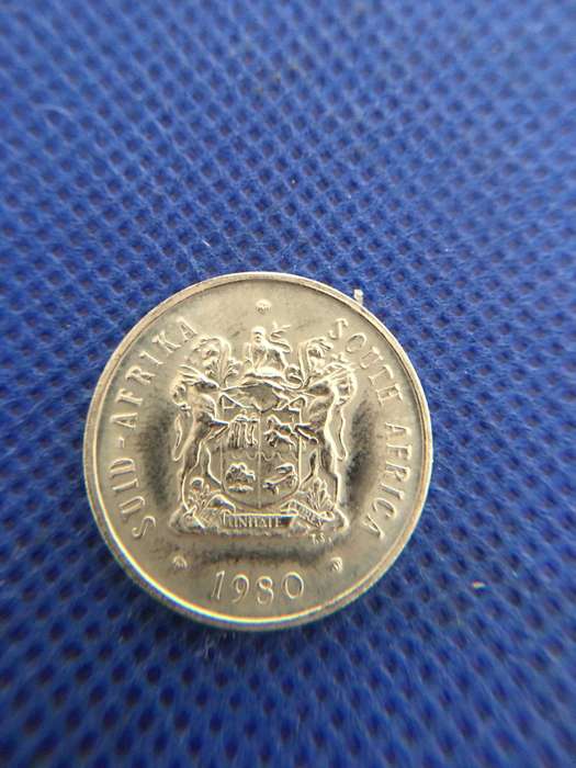 SOUTH AFRICA 1980 20c COIN