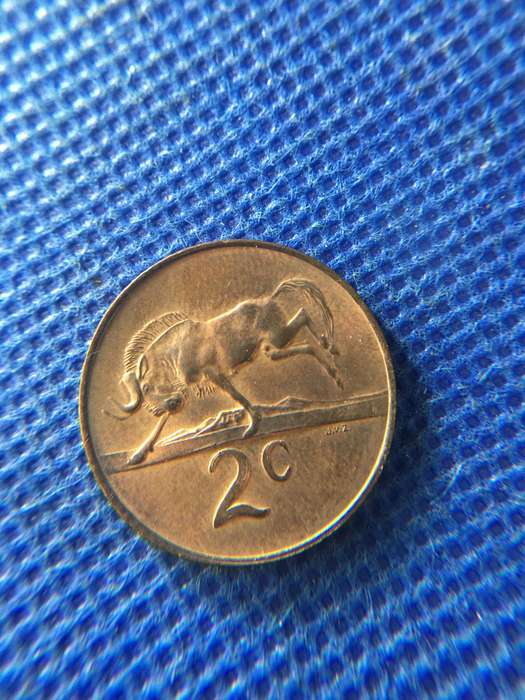 SOUTH AFRICA 2c COIN 1967 - JAN VAN RIEBEEK COIN AFRIKAANS