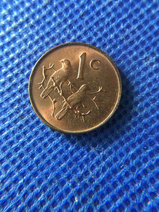 SOUTH AFRICA 1c COIN 1969 JAN VAN RIEBEECK AFRIKAANS