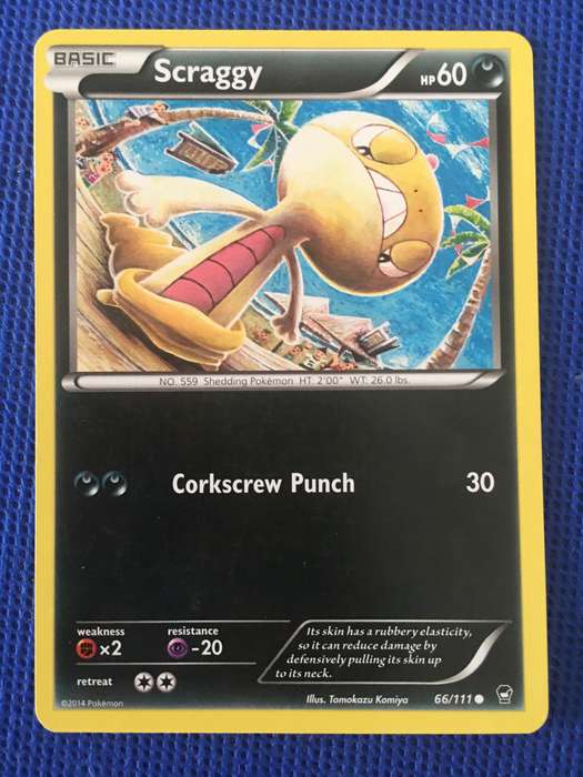 POKEMON TRADING CARD - SCRAGGY