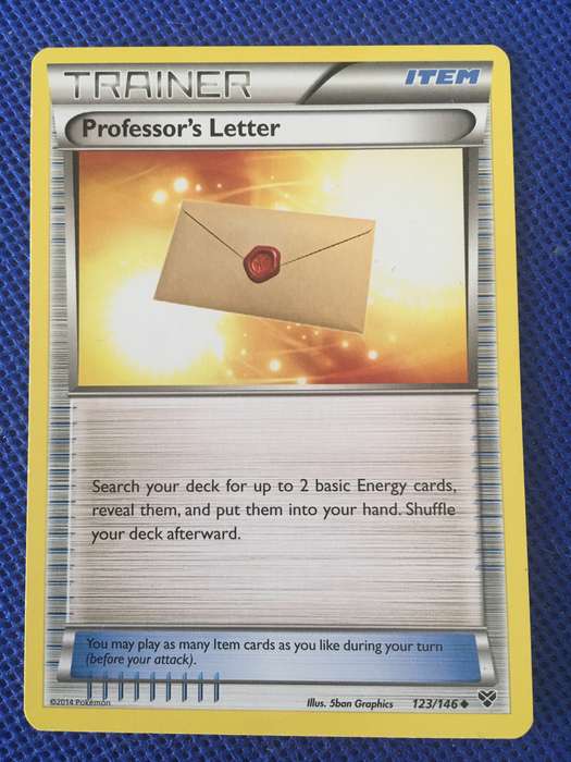 POKEMON TRADING CARD - TRAINER / PROFESSOR'S LETTER