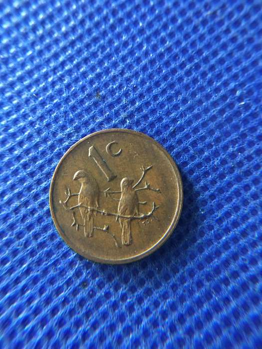 SOUTH AFRICA 1c COIN 1976