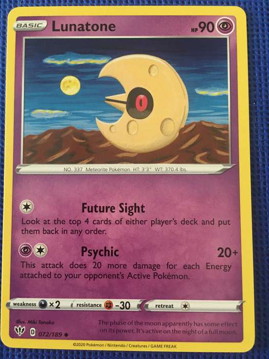 POKEMON TRADING CARD - LUNATONE