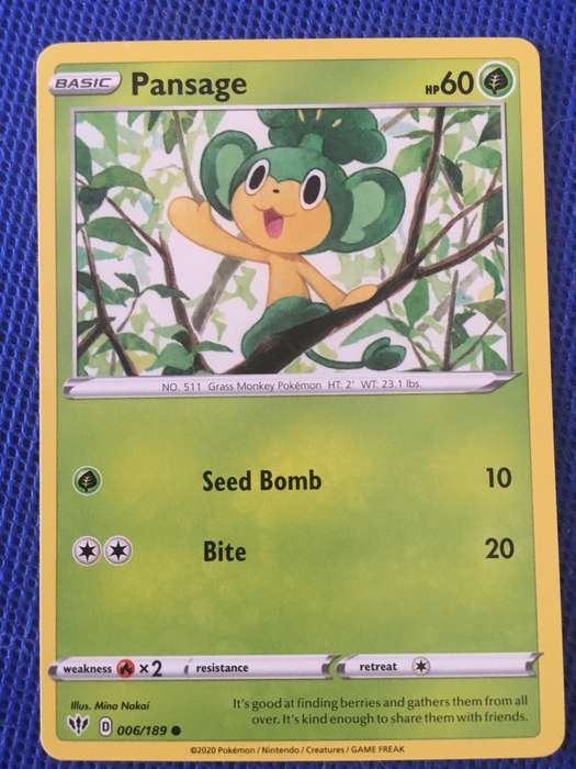POKEMON TRADING CARD - PANSAGE