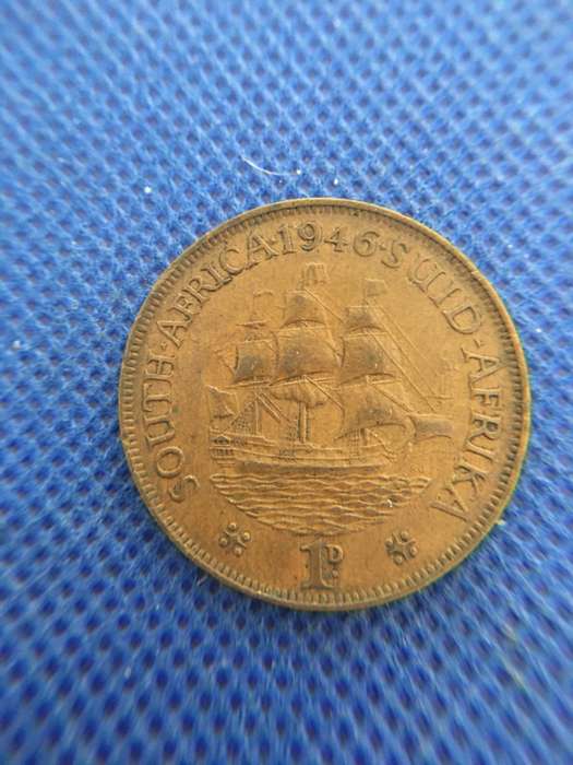 SOUTH AFRICA 1946 PENNY COIN