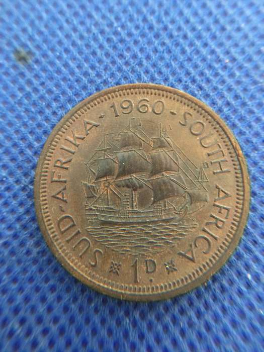 SOUTH AFRICA 1960 1 PENNY COIN