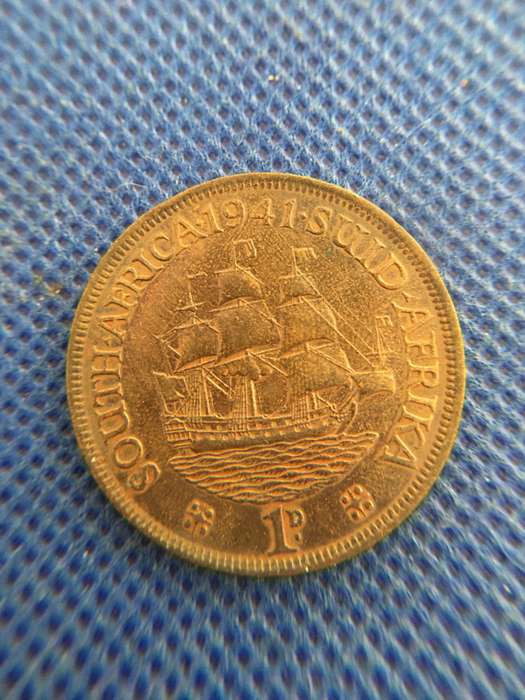 SOUTH AFRICA 1941 1 PENNY COIN