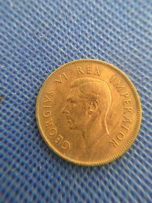 SOUTH AFRICA 1938 1 PENNY COIN -