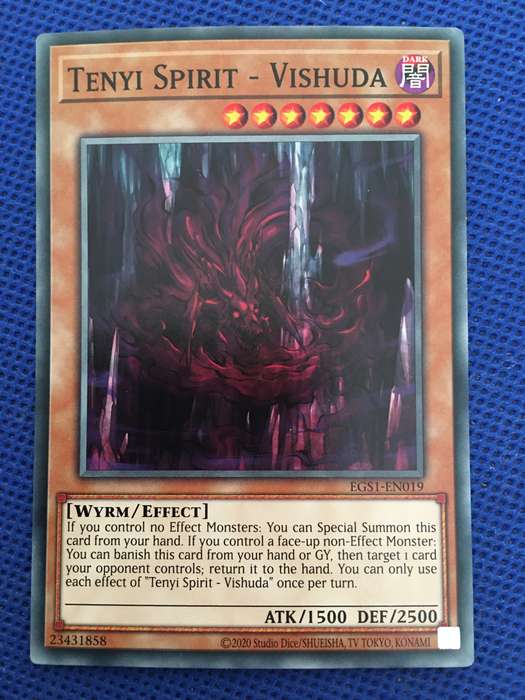 YU-GI-OH TRADING CARD - TENYI SPIRIT - VISHUDA