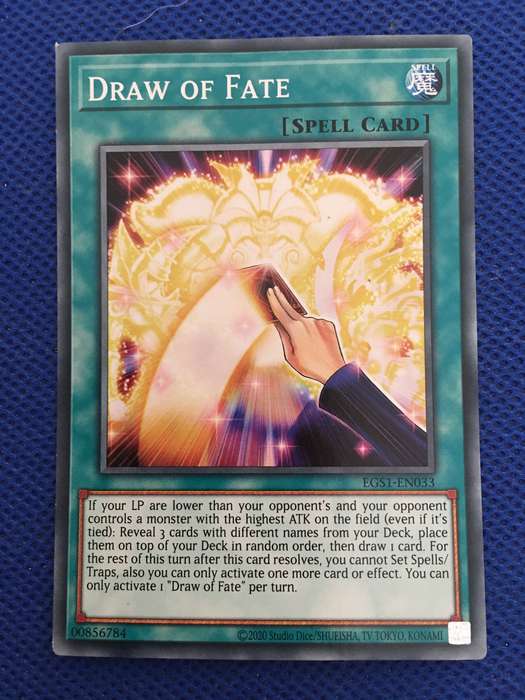 YU-GI-OH TRADING CARD - DRAW OF FATE