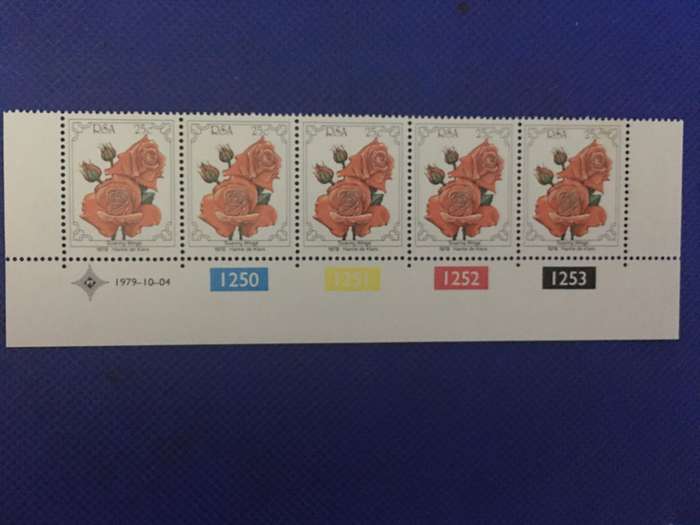 SOUTH AFRICA 25c ROSE CONVENTION BLOCK OF MINT STAMPS