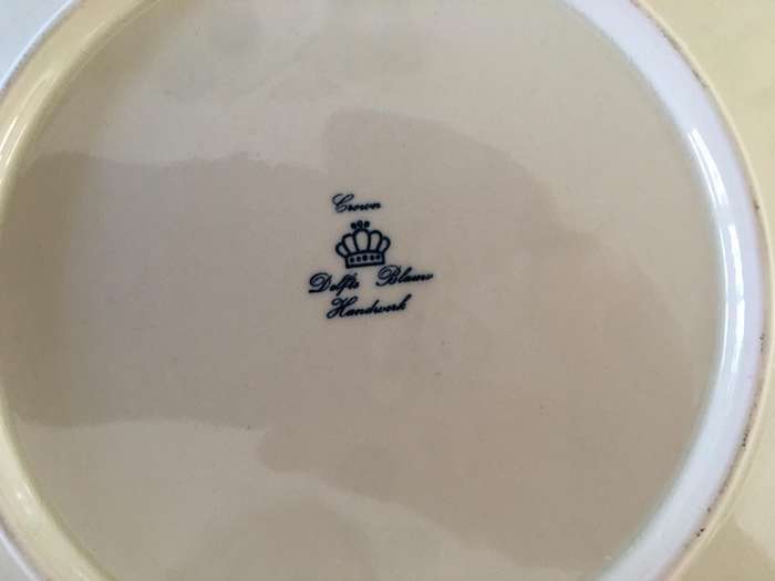 LOVELY VINTAGE DELFTS  BLAUUW  FOUR SEASONS PLATE SIZE OF SIDE PLATE