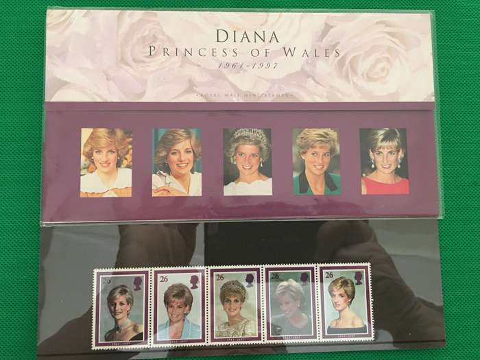 LOVELY MINT SET OF STAMPS OF PRINCESS DIANA IN LOVELY COVER