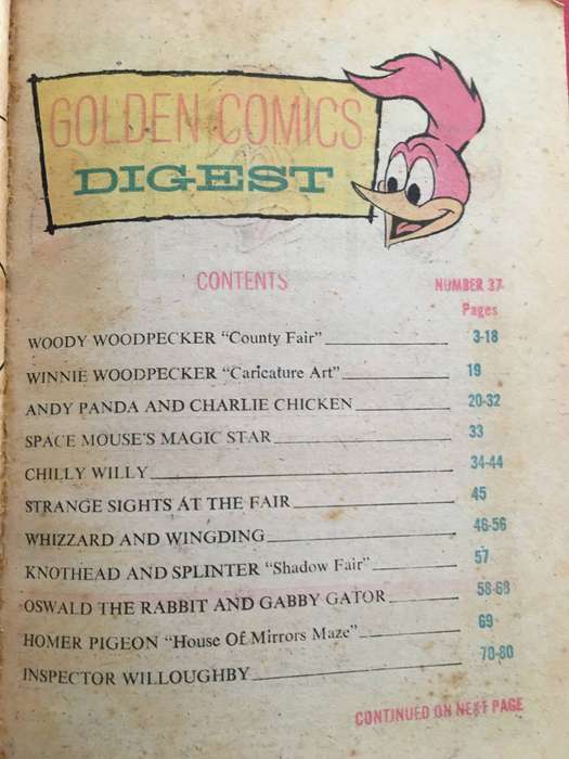 LOVELY VINTAGE GOLDEN COMICS DIGEST - WOODY WOODPECKER - 1974