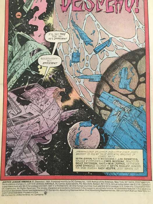 DC COMICS  - JUSTICE LEAGUE AMERICA - NO. 57 - 1991