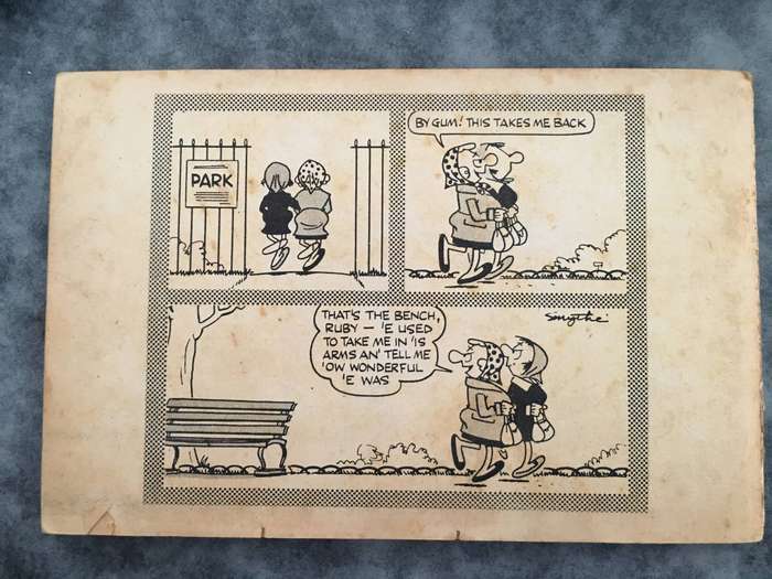 VINTAGE ANDY CAPP - 1968 - REAR COVER MISSING AND INTRODUCTION PAGE - REDUCED
