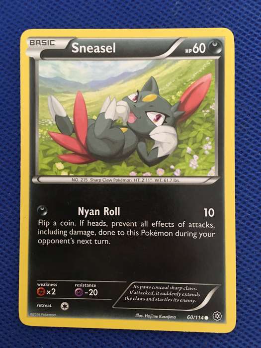 POKEMON TRADING CARD - SNEASEL - 2016