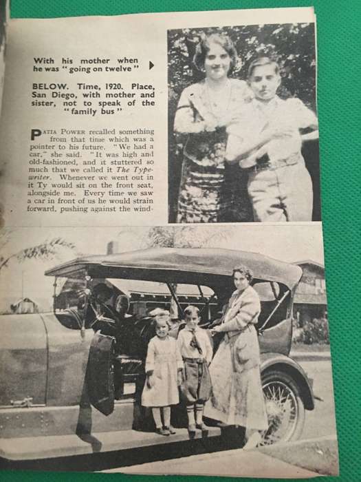 VINTAGE - LIFE STORY - GLAMOUR PHOTOS - ACTOR TYRONE POWER IN PHOTOS PAPER BACK