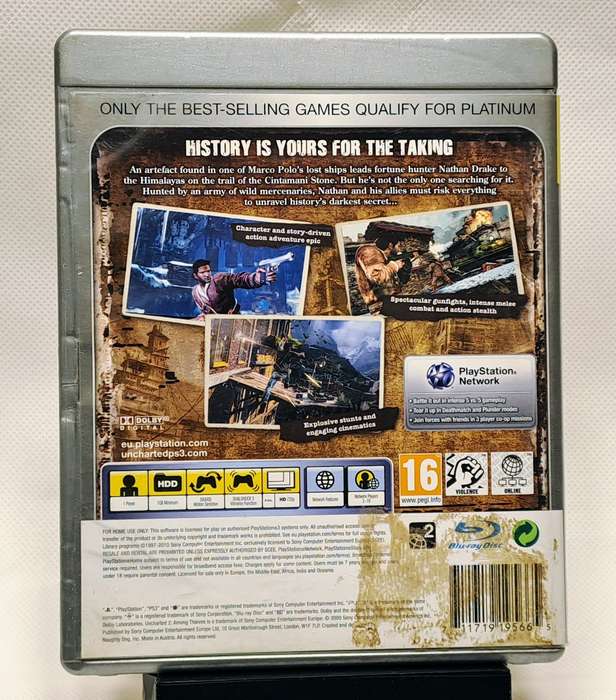 Uncharted 2: Among Thieves - Sony PlayStation 3 / PS3 Game (Platinum)