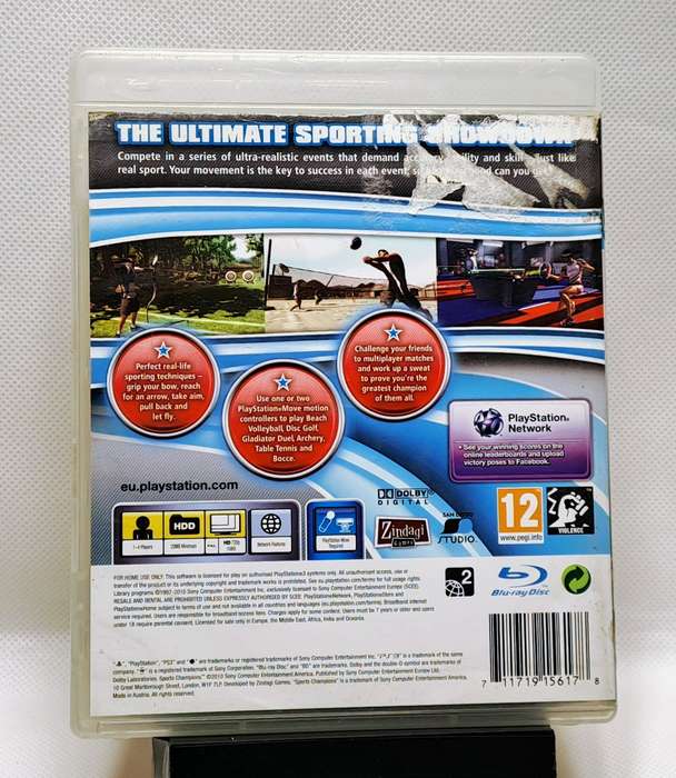 Sports Champions - Sony PlayStation 3 / PS3 Game (PS Move required)