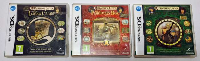 Professor Layton Games Bundle - Nintendo DS (3 Games)