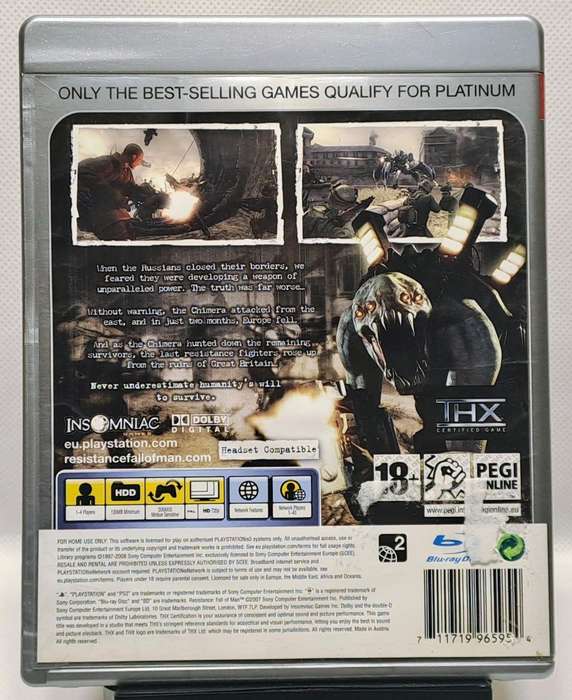 Resistance Fall of Man - Sony PlayStation 3 / PS3 Game