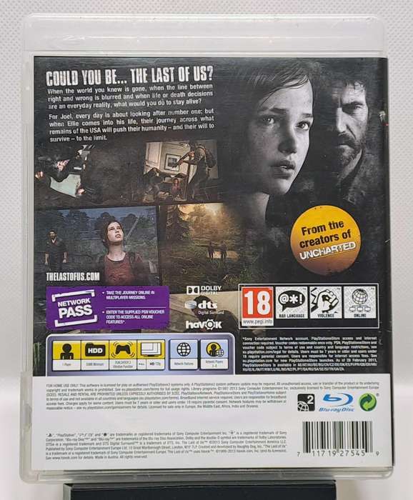 The Last of Us - Sony PlayStation 3 / PS3 Game