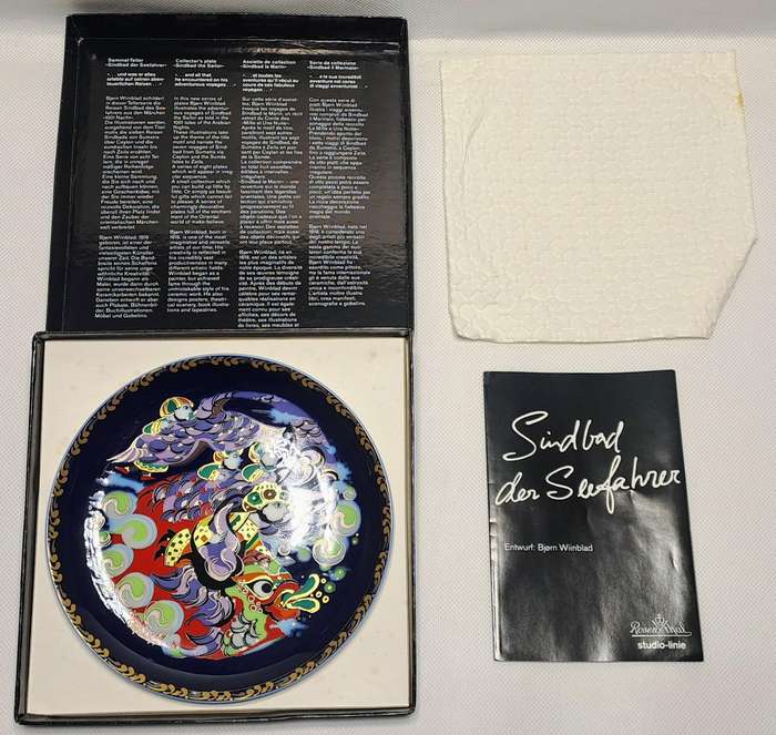 Rosenthal Studio-Line Sindbad der Seefahrer Collectors Plate Motiv 2 by Bjørn Wiinblad